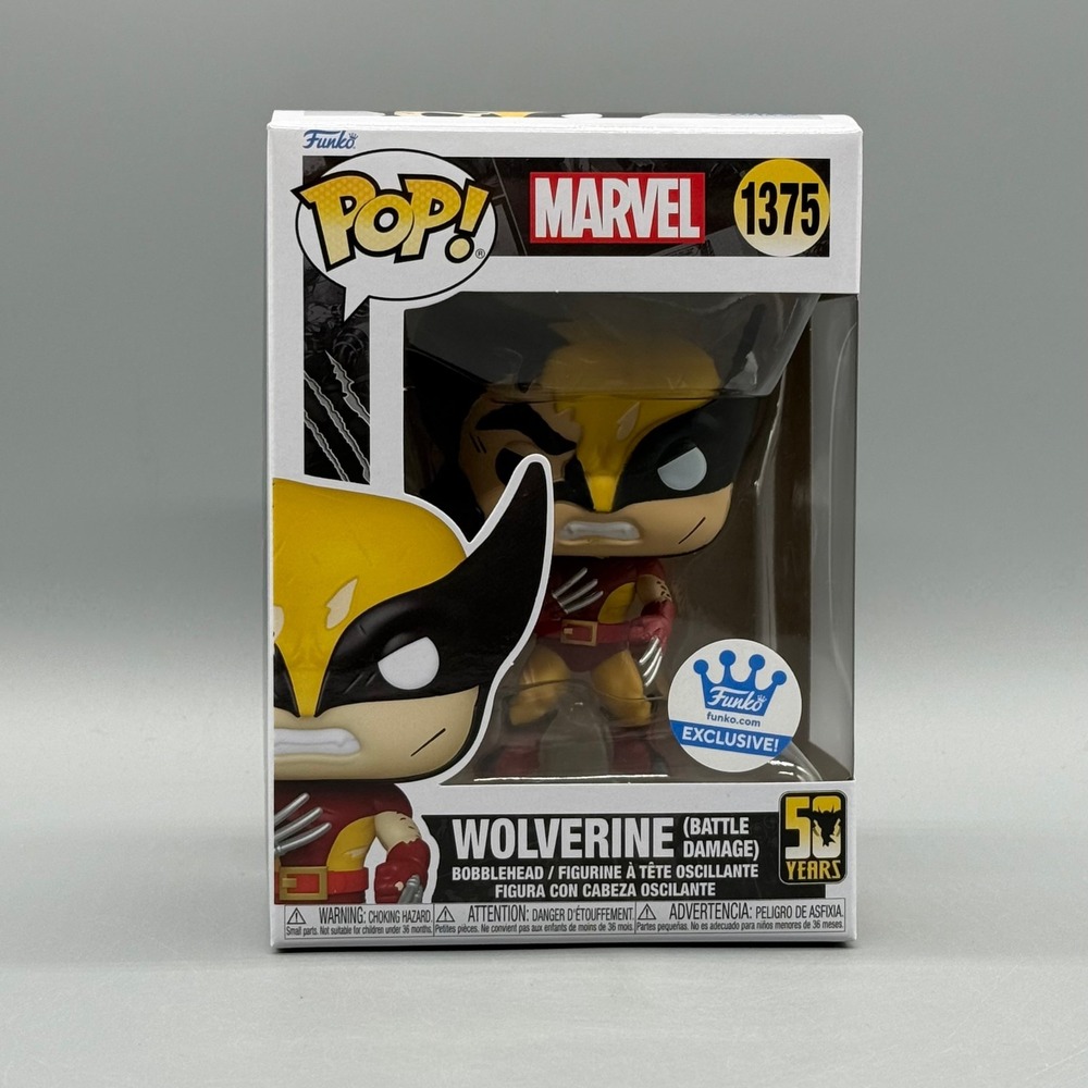 Funko Pop! Marvel #1375 Wolverine (Battle Damage) Exclusive w/ Protector Vaulted
